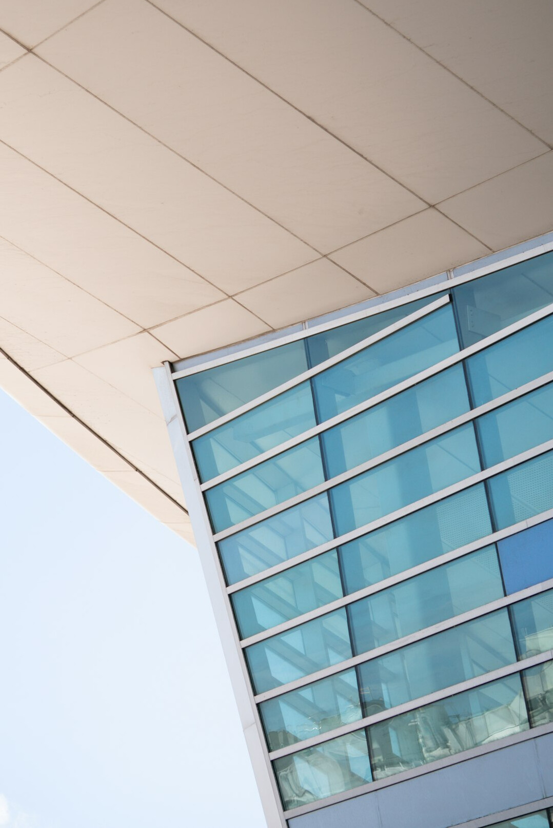 Modern glass office building exterior