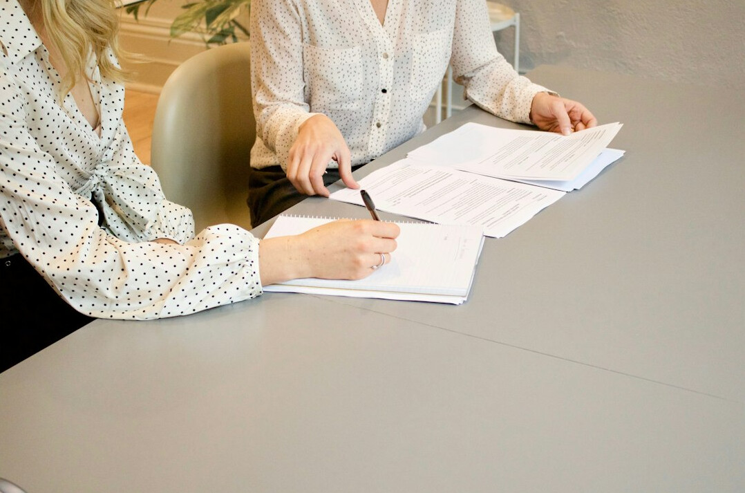 insurance agent meeting client